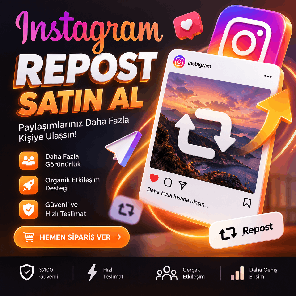 instagram repost artırma hizmeti